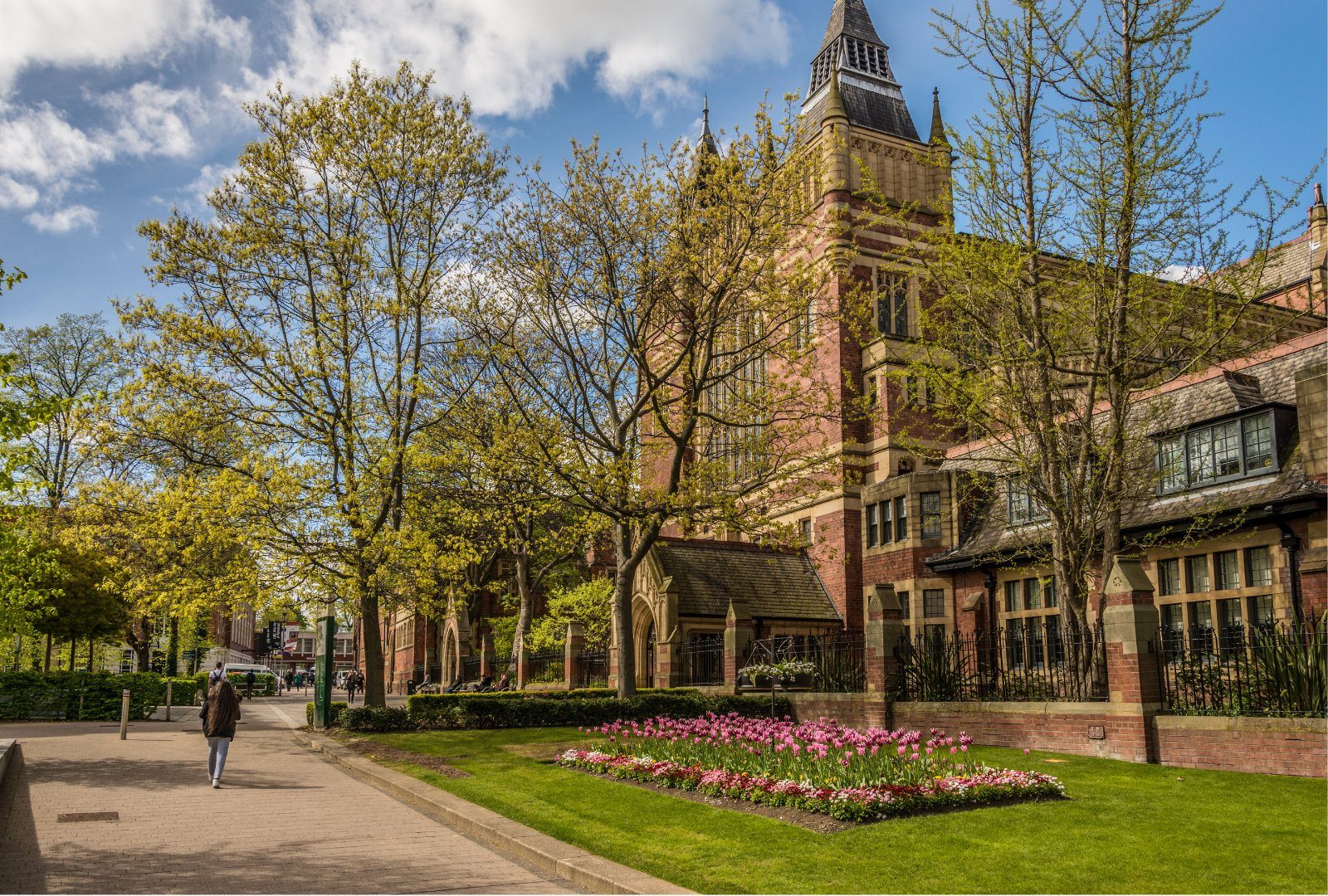 University of Leeds campus on a sunny day